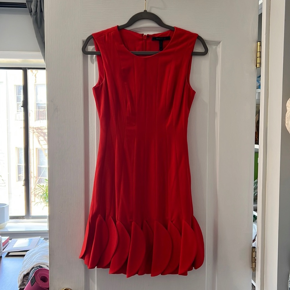 BCBG orange mini dress